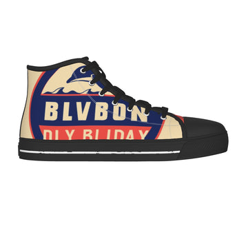 Men's Black Sole Canvas Shoes